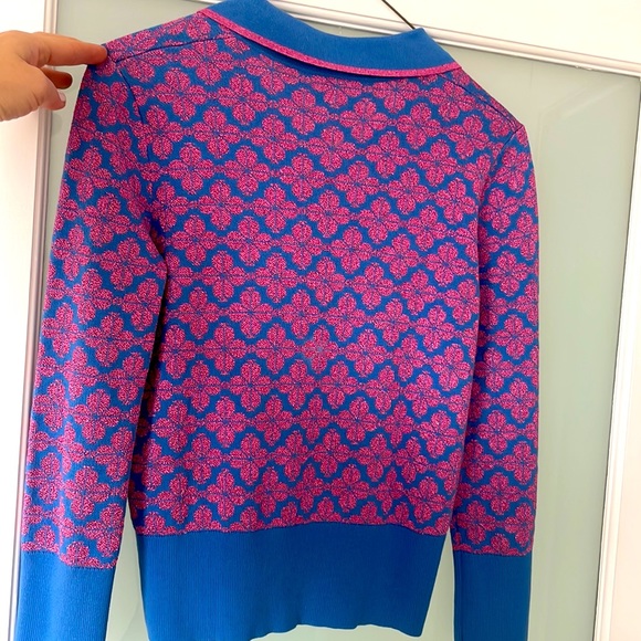 Kate Spade New York Patterned Knit Polo Top – Size S - Picture 2 of 7